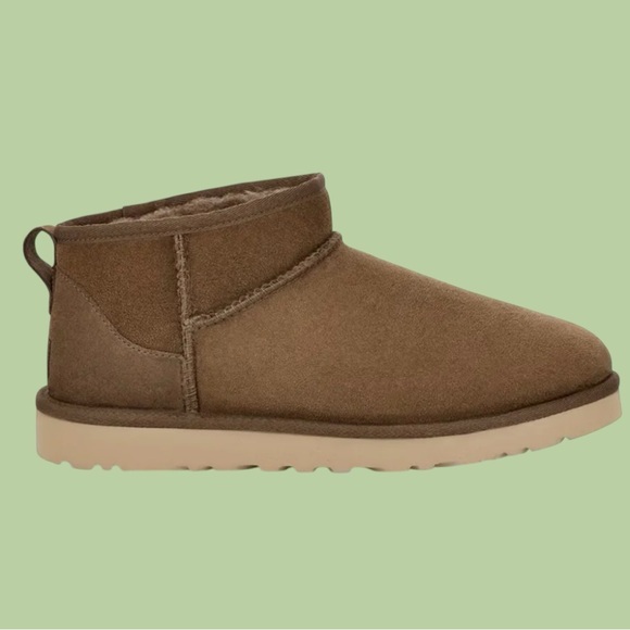 UGG—Ultra Mini Classic Water Resistant Boot -Hickory - Picture 2 of 4